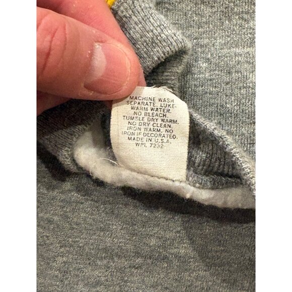 Vintage 80's Harvard University Raglan Sweatshirt Gray Made in USA Men's Medium - Picture 7 of 7